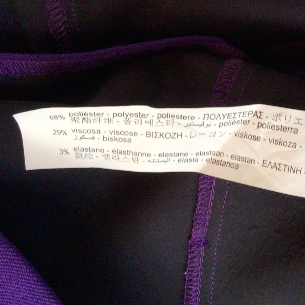 NEW! ZARA Join Life Purple Long Sleeve Crop Top - Picture 9 of 11
